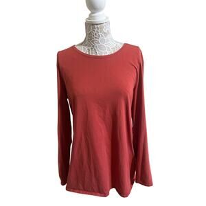J. Jill Pure Jill Rust Orange Color Top- Great Fall Color- Womens Size XL EUC